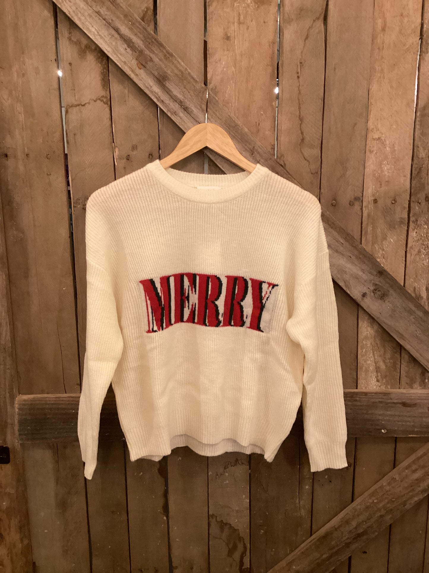 Merry cream sweater