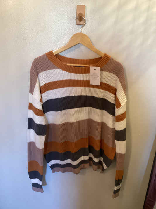 Neutral striped sweater