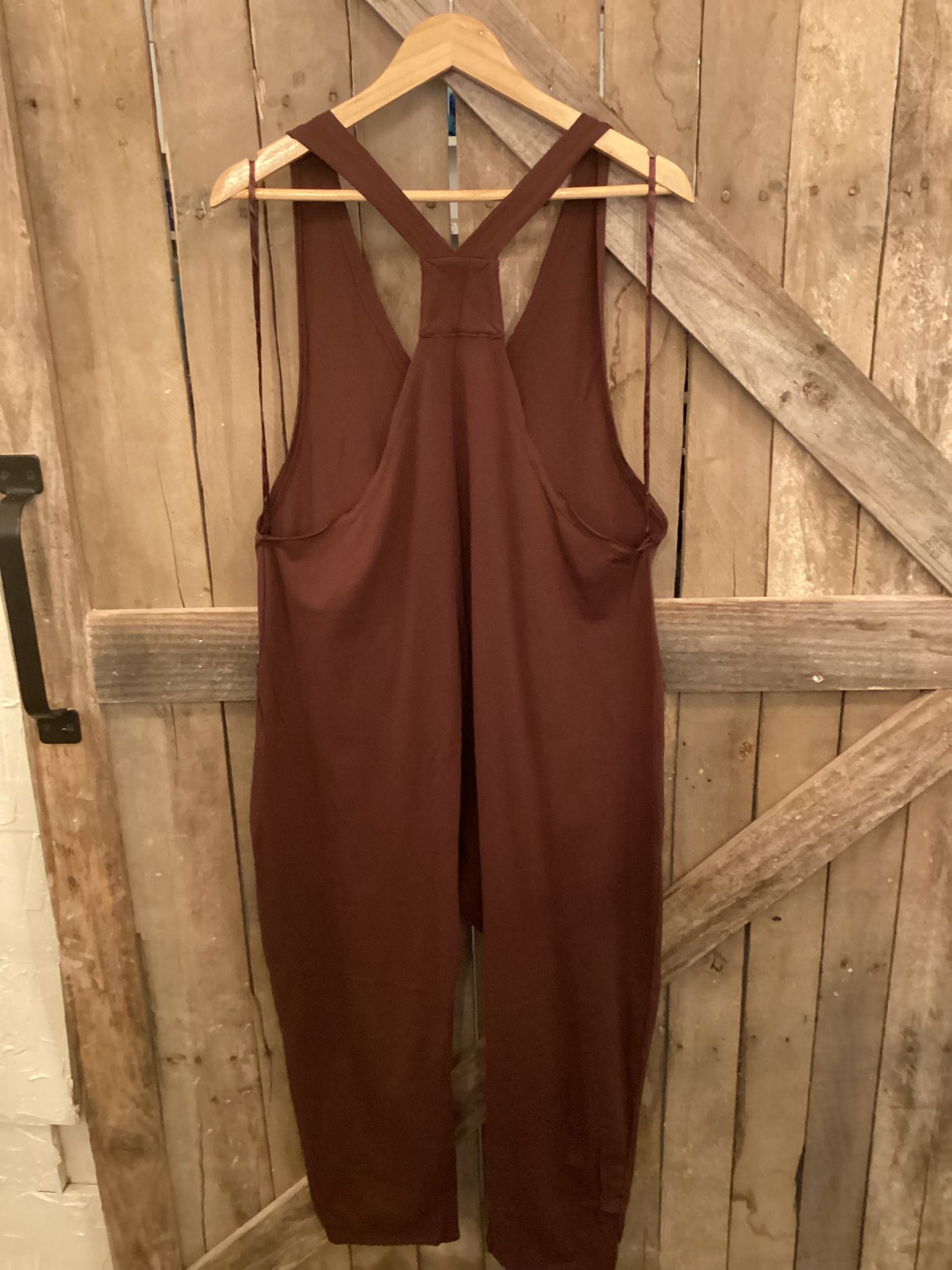 Chocolate cotton jumpsuit