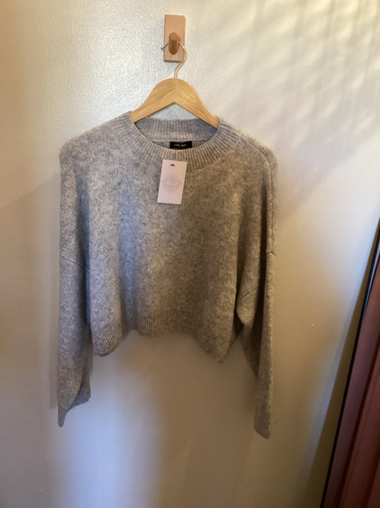 Wool blend crop sweater
